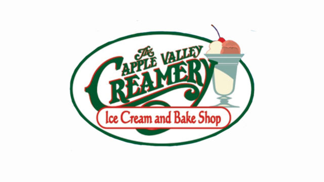 THE APPLE VALLEY <br />CREAMERY ICE CREAM <br />AND BAKE SHOP